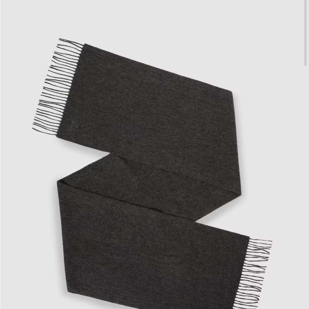 Reiss Wool and Cashmere Scarf in Charcoal - NWT - Picture 2 of 5